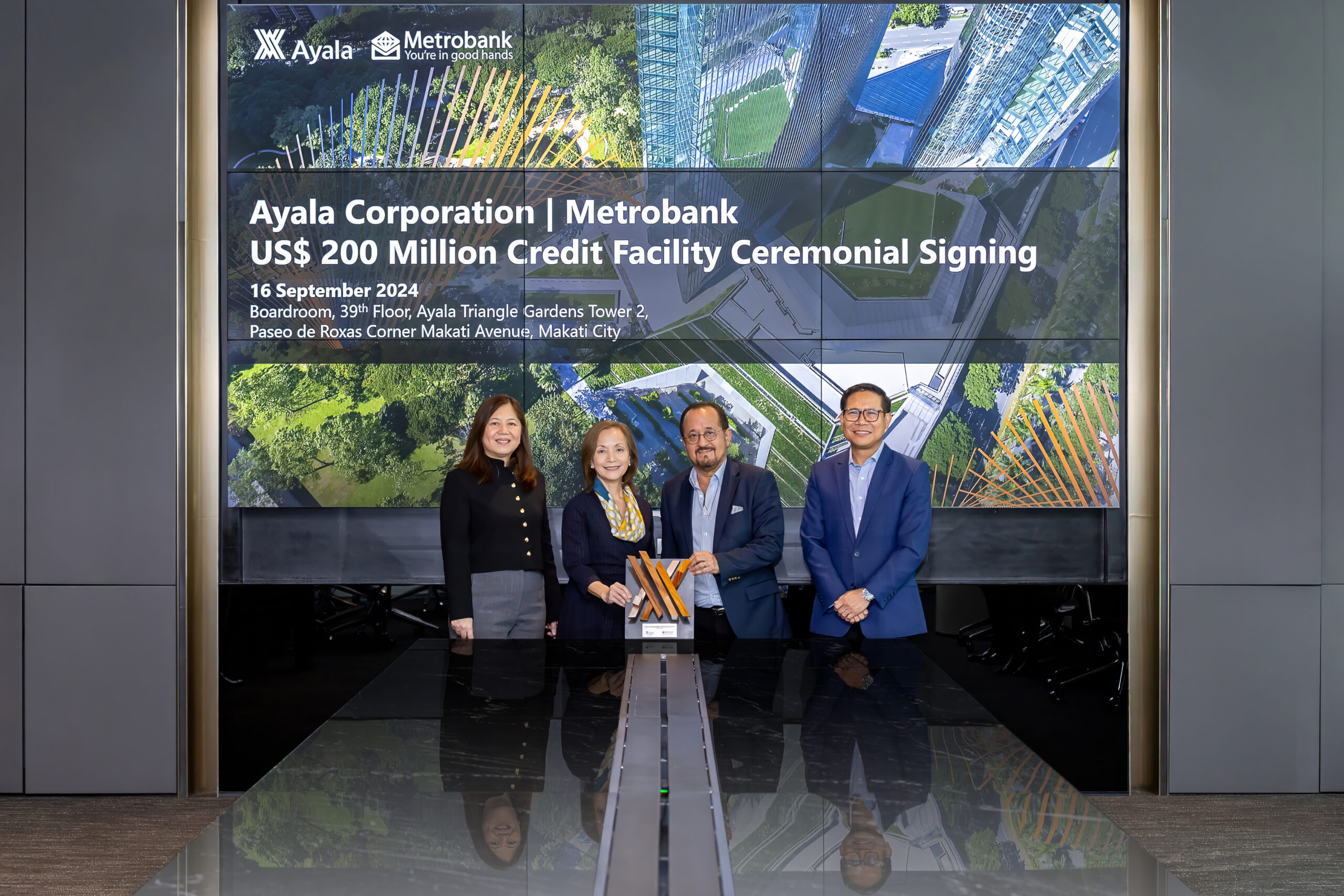 Ayala Corporation signs $200 million credit facility with Metrobank