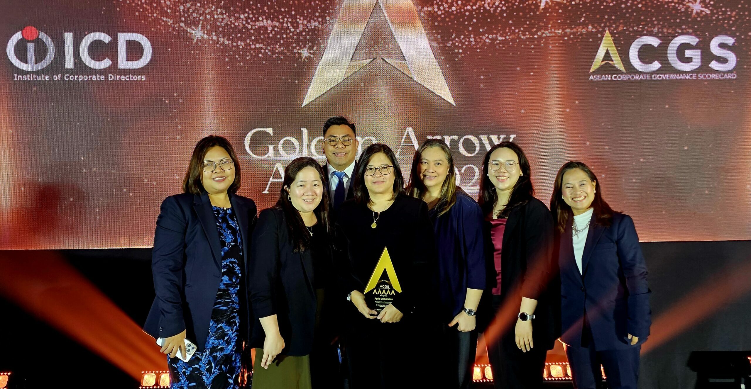 Ayala Corporation wins 5 Golden Arrow Awards, highest honor for good governance